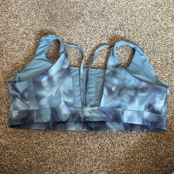 Athleta Blue Tie Dye Sports Bra - Picture 3 of 3